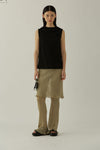 SWAYING/KNIT Robin Skirt (with shorts) SW23SS3B08 Bean green PS58
